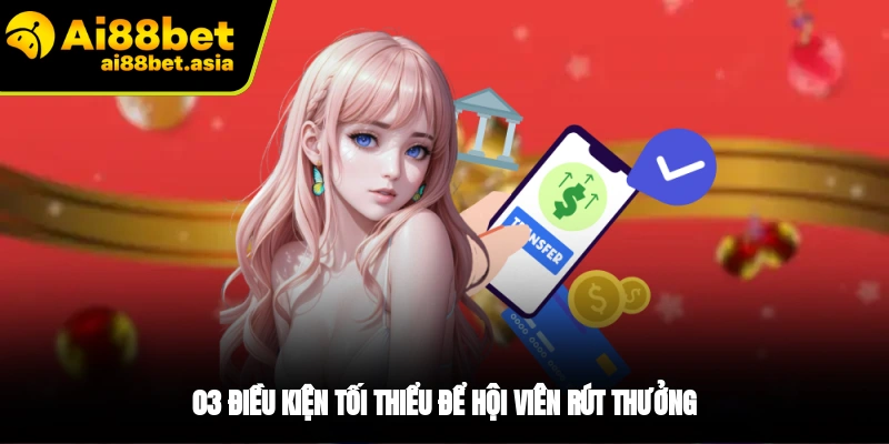 3 điều kiện cần để rút tiền AI88BET